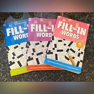 Fill-In Words Puzzle Book Set